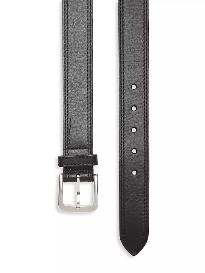

Ремень с двойной строчкой Shinola, черный