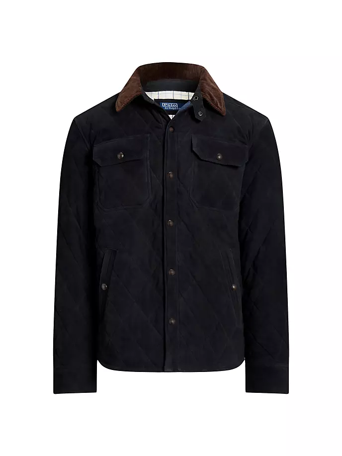 

Замшевая куртка Brentford Polo Ralph Lauren, синий