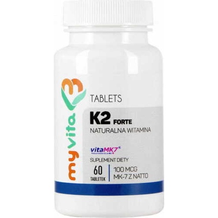 Витамин К2 Mk-7 с натто 100 мкг 60 таблеток, Myvita