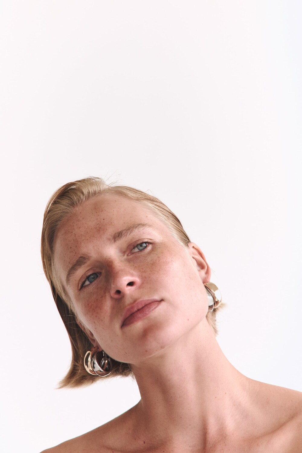 

Серьги-кольца Zara, золото / серебро