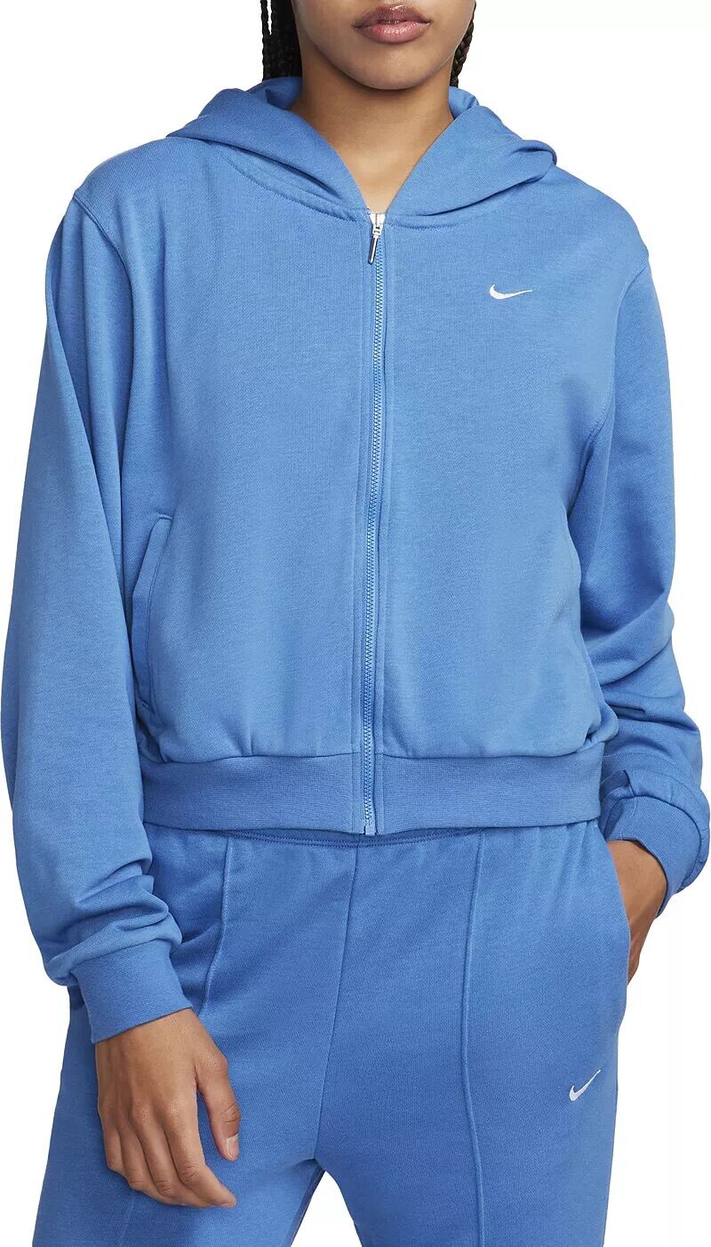 

Женская свободная худи из френч-терри с молнией во всю длину Nike Sportswear Chill Terry, синий