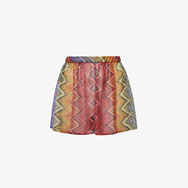 

Трикотажные шорты свободного кроя с шевронным узором Missoni, мультиколор