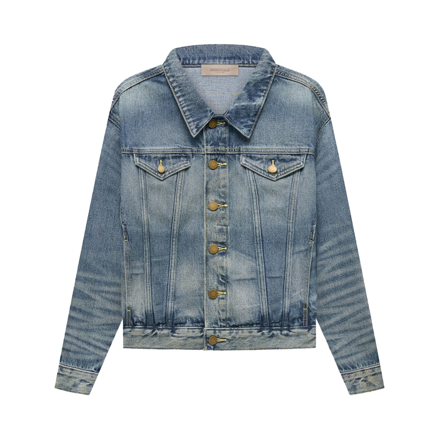 

Детская куртка-дальнобойщик Fear of God Essentials, цвет Индиго