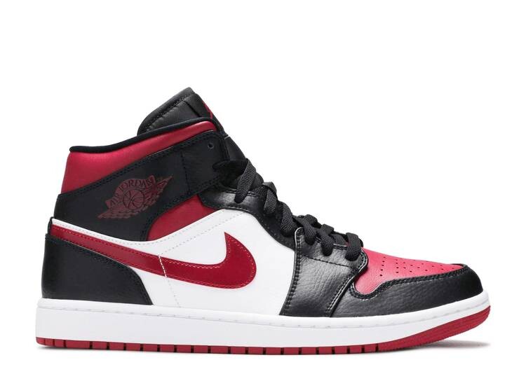 

Кроссовки AIR JORDAN 1 MID 'NOBLE RED', черный