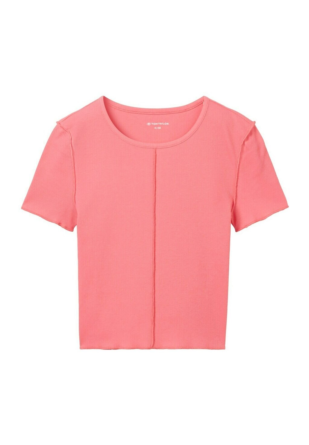 

Футболка базовая CROPPED TOM TAILOR, цвет dull pink