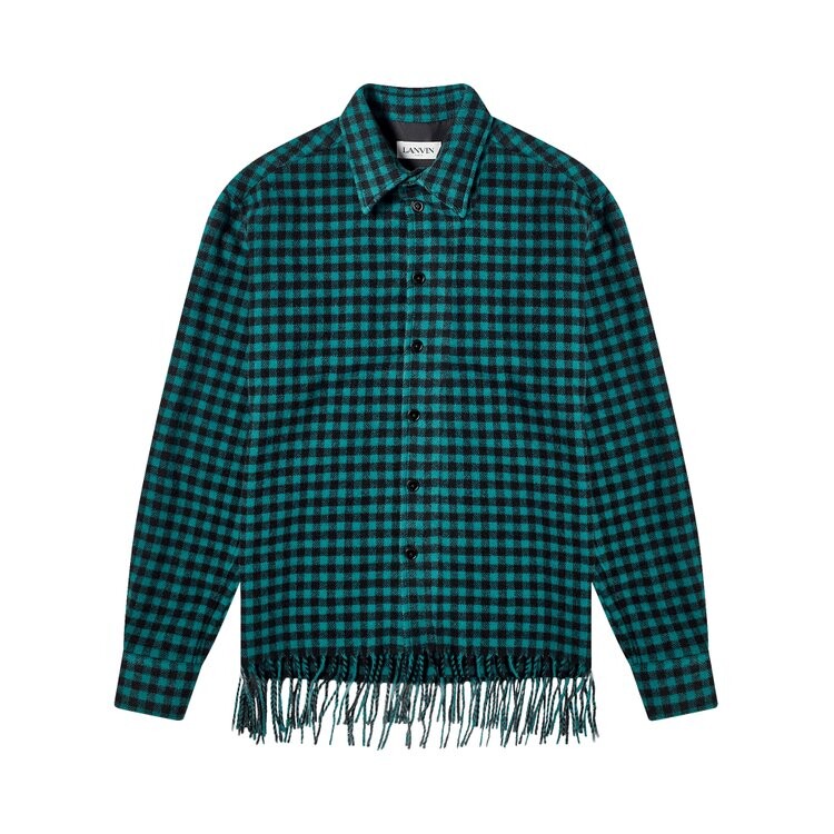 

Рубашка Lanvin Blanket Regular 'Dragon', зеленый