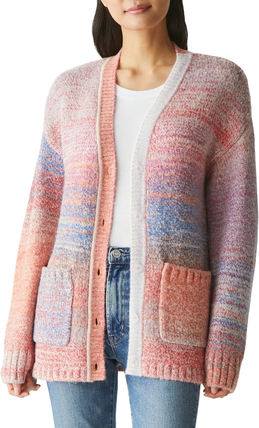 

Свитер Merle Cardigan W/ Tie Michael Stars, цвет Berry Combo