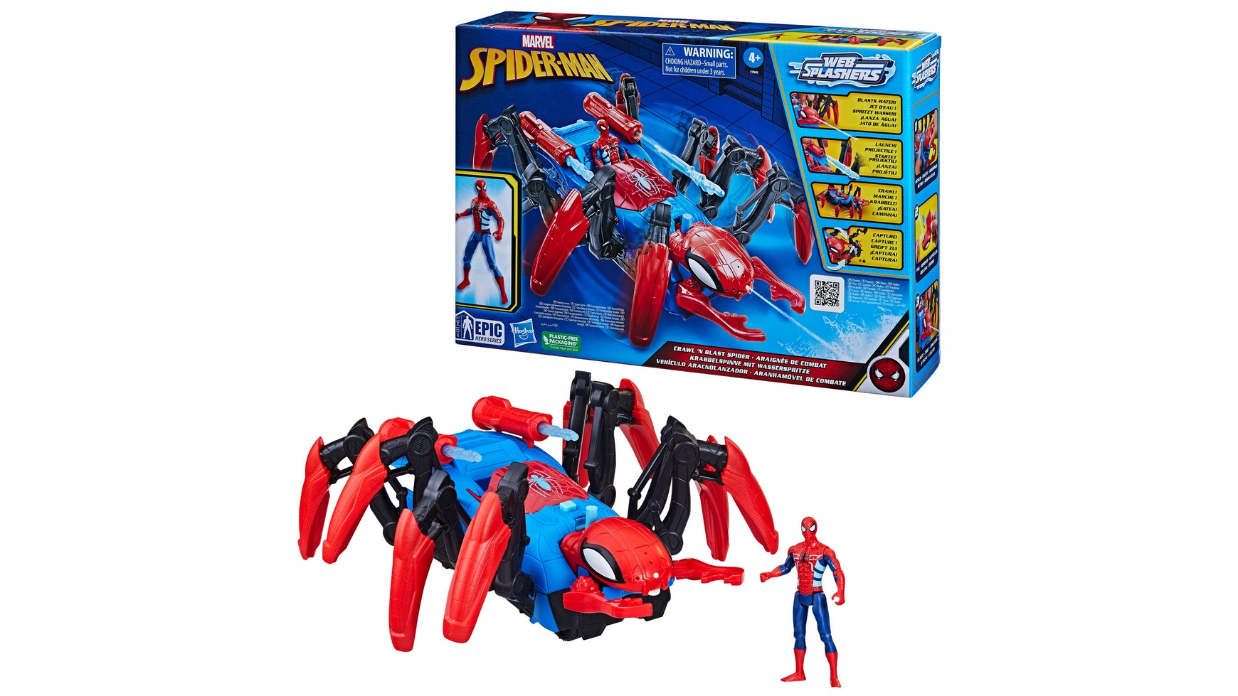

Hasbro Марвел-Человек-Паук, ползущий паук со шприцем с водой