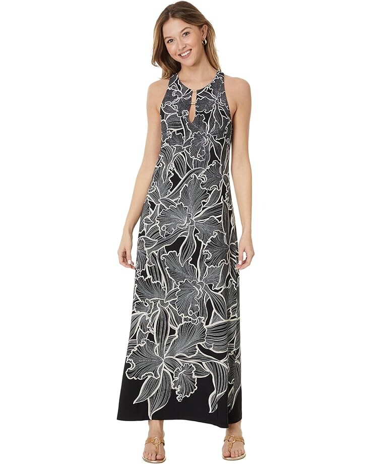

Платье Tommy Bahama Jasmina Bella Blooms Maxi, черный