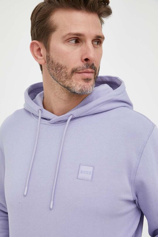 

BOSS BOSS CASUAL толстовка из хлопка Boss Orange, фиолетовый