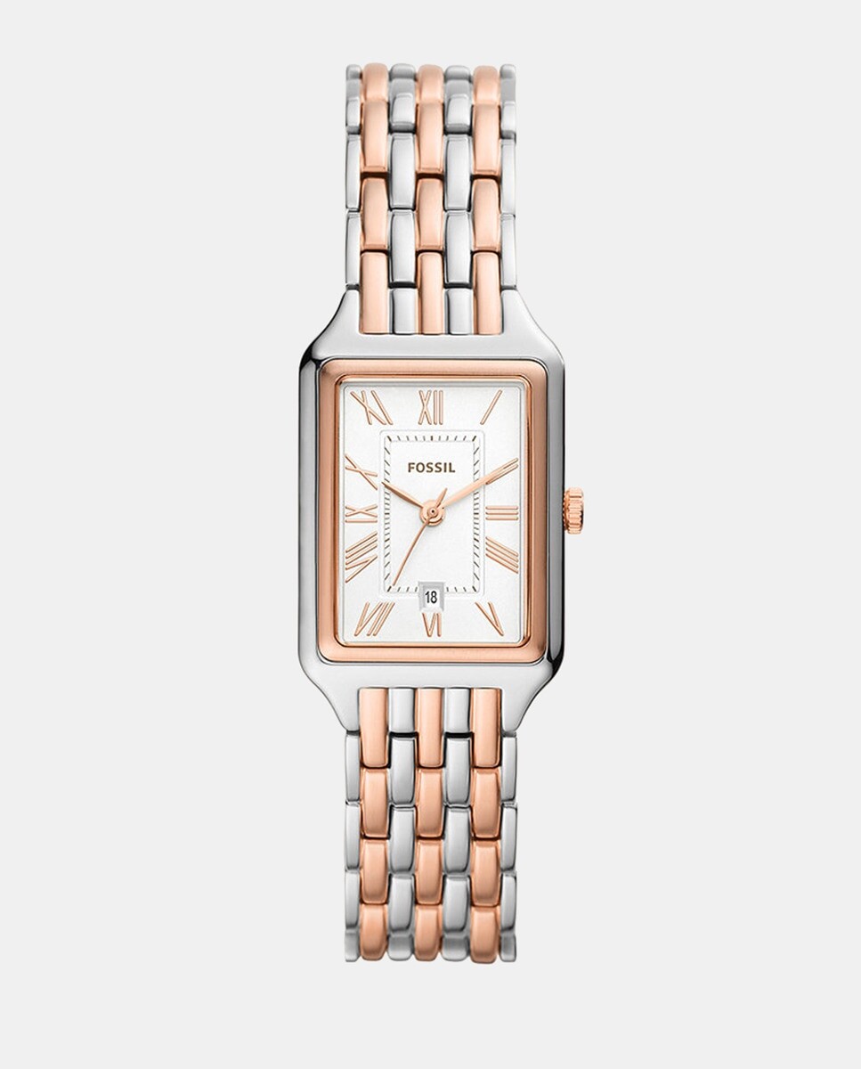 

Двухцветные женские часы Raquel ES5222 из стали Fossil, мультиколор