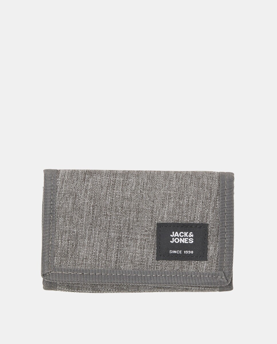 

Кошелек из ткани серого цвета с портмоне Jack & Jones, серый