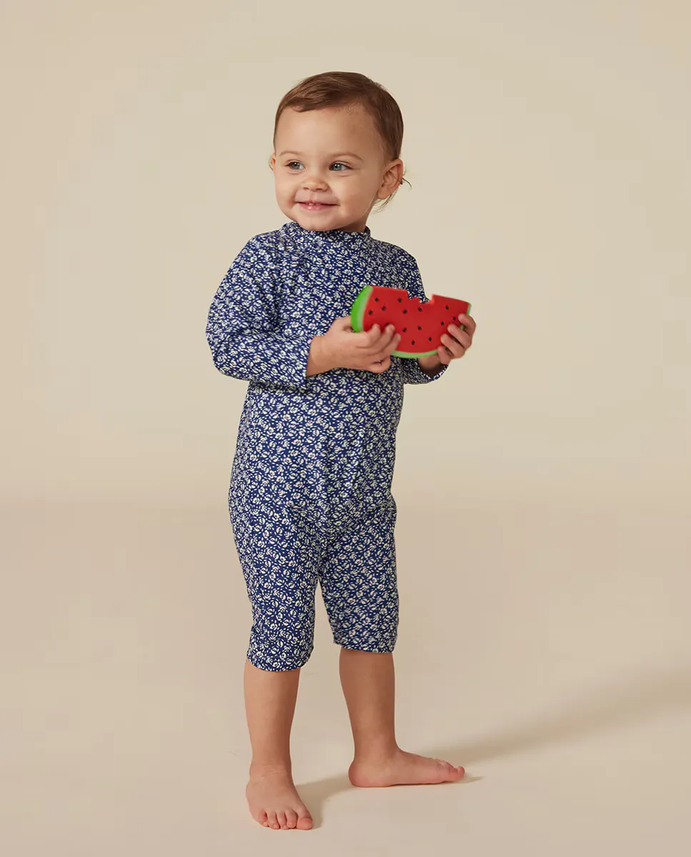 

Детский комплект из 3 предметов Baby Terry Petit Bateau, синий