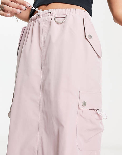 цена Выцветшая фиолетовая юбка карго с пряжками Emory Park