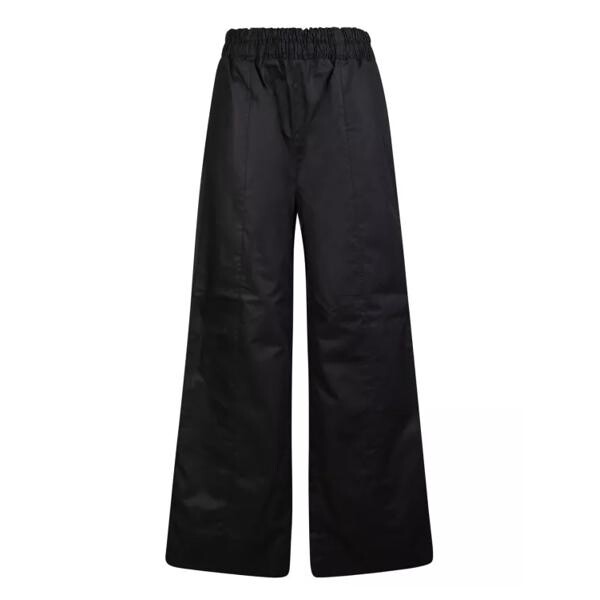 

Брюки elastic cotton trousers Fabiana Filippi, черный