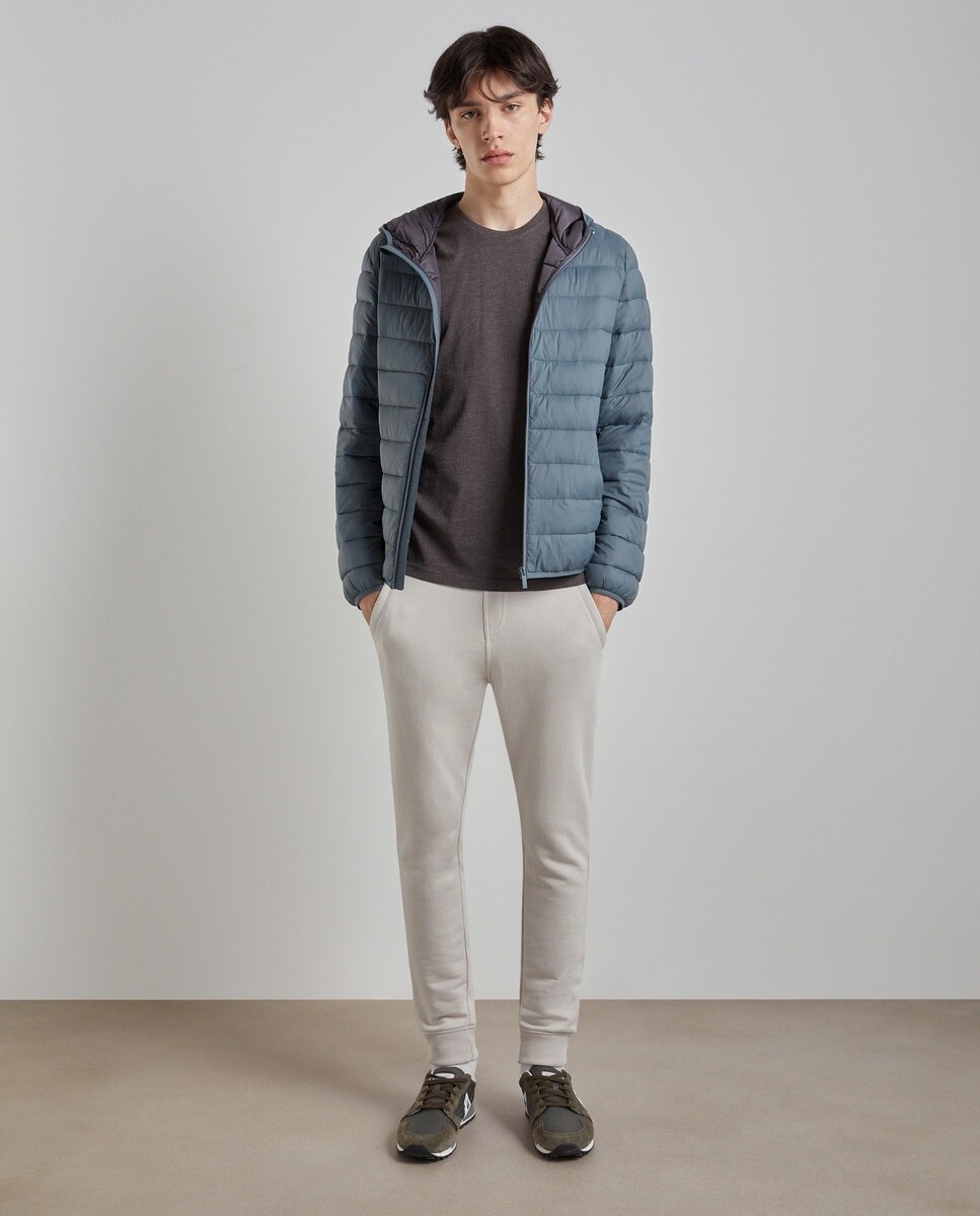 

Мужские однотонные плюшевые брюки стандартного кроя Easy Wear, серый