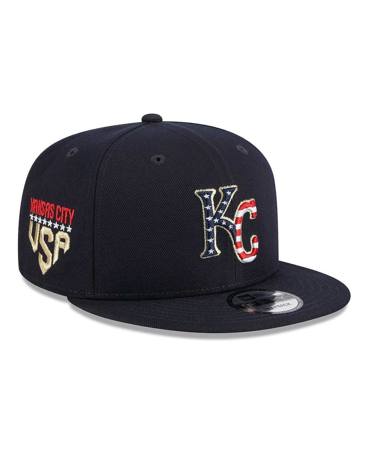 

Мужская темно-синяя регулируемая шляпа Snapback Kansas City Royals 2023 Fourth июля 9FIFTY New Era
