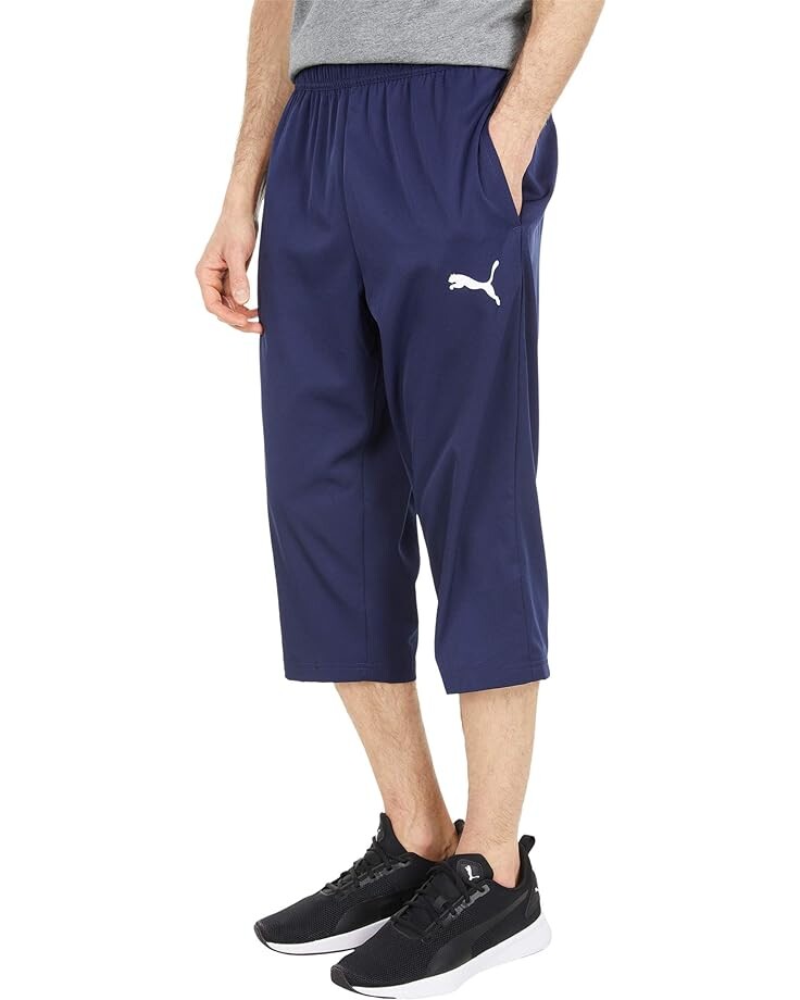 Брюки PUMA Active Woven 3/4 Pants, цвет Peacoat