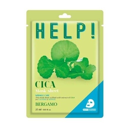 

8809414192262 Help Sheet Mask Маска для лица с Cica 25 мл BERGAMO Assorted
