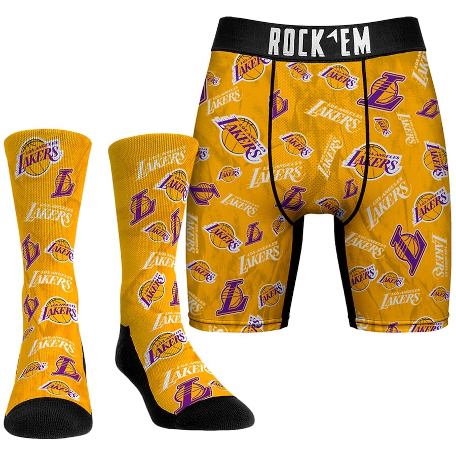 

Боксеры Rock Em Socks Los Angeles Lakers, золотой