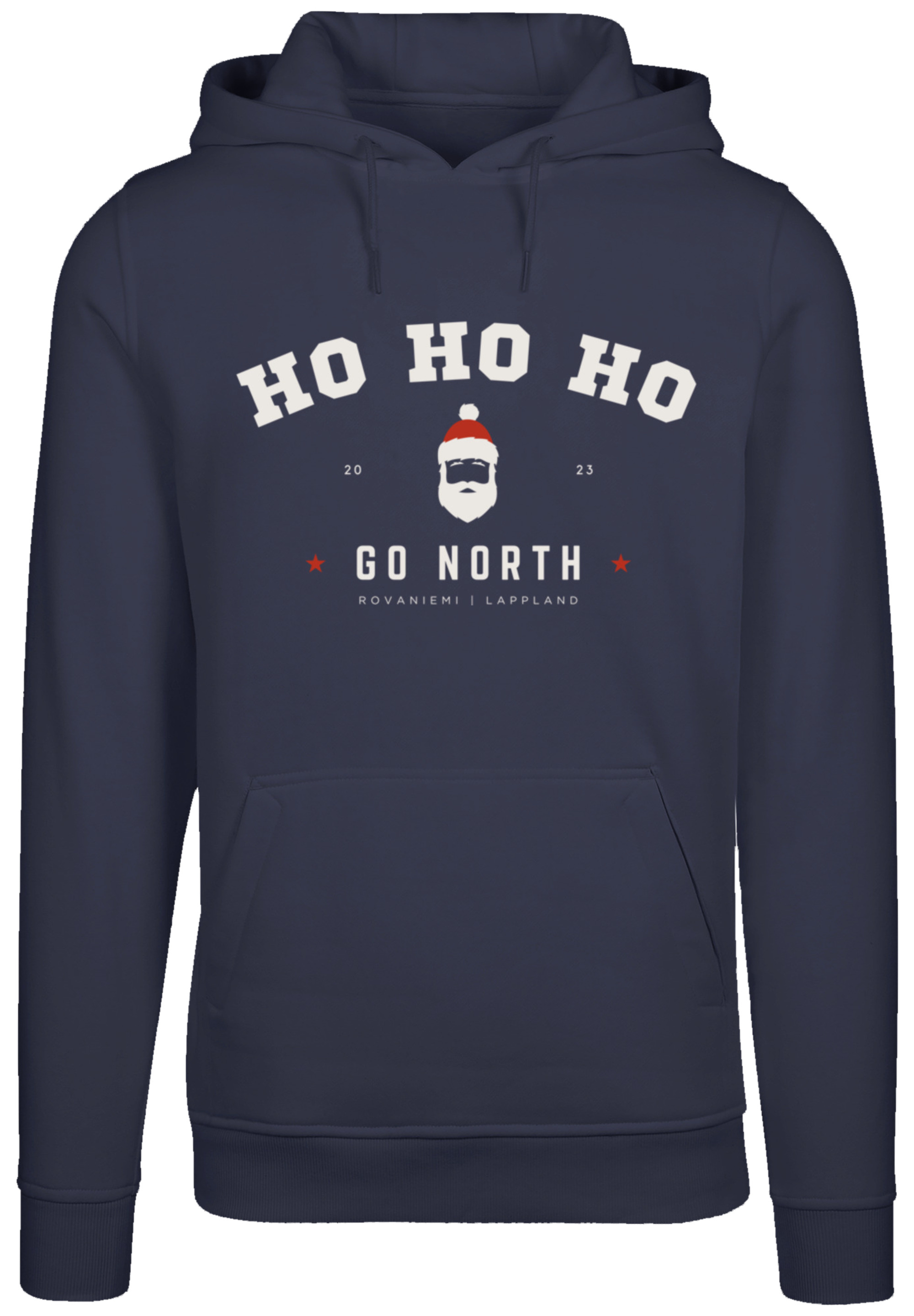 Пуловер F4NT4STIC Hoodie Ho Ho Ho Santa Claus Weihnachten, темно синий