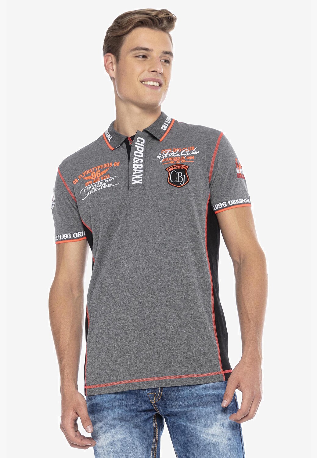 

Поло Cipo & Baxx T Shirt, цвет ANTHRACITE