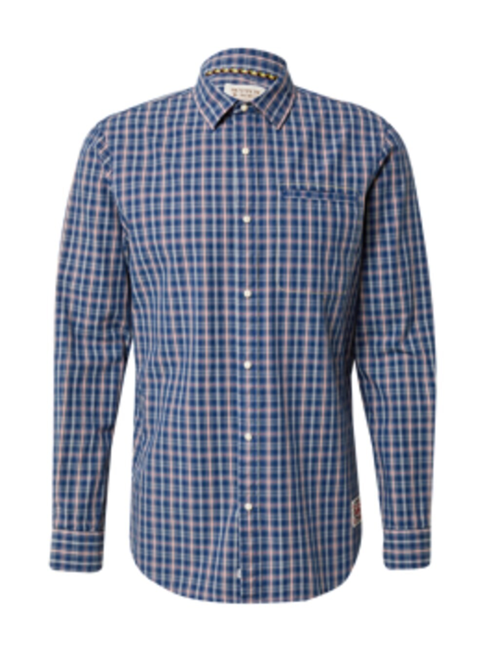 

Рубашка на пуговицах стандартного кроя Scotch & Soda, синий
