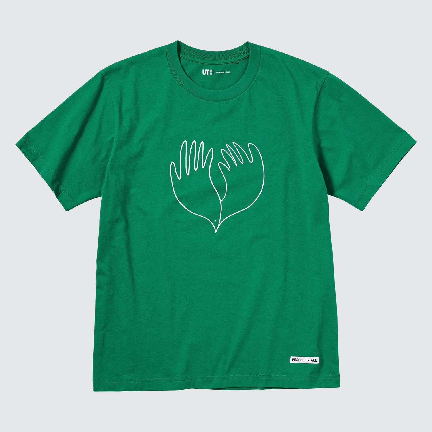 

Футболка Peace For All Christophe Lemaire Uniqlo, зеленый