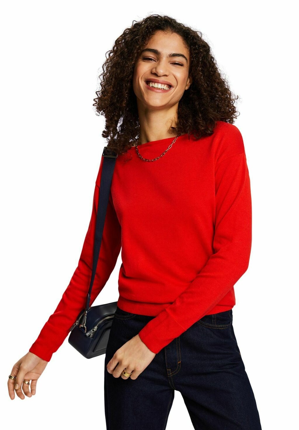 

Вязаный свитер MIT BOOTAUSSCHNITT Esprit, цвет red