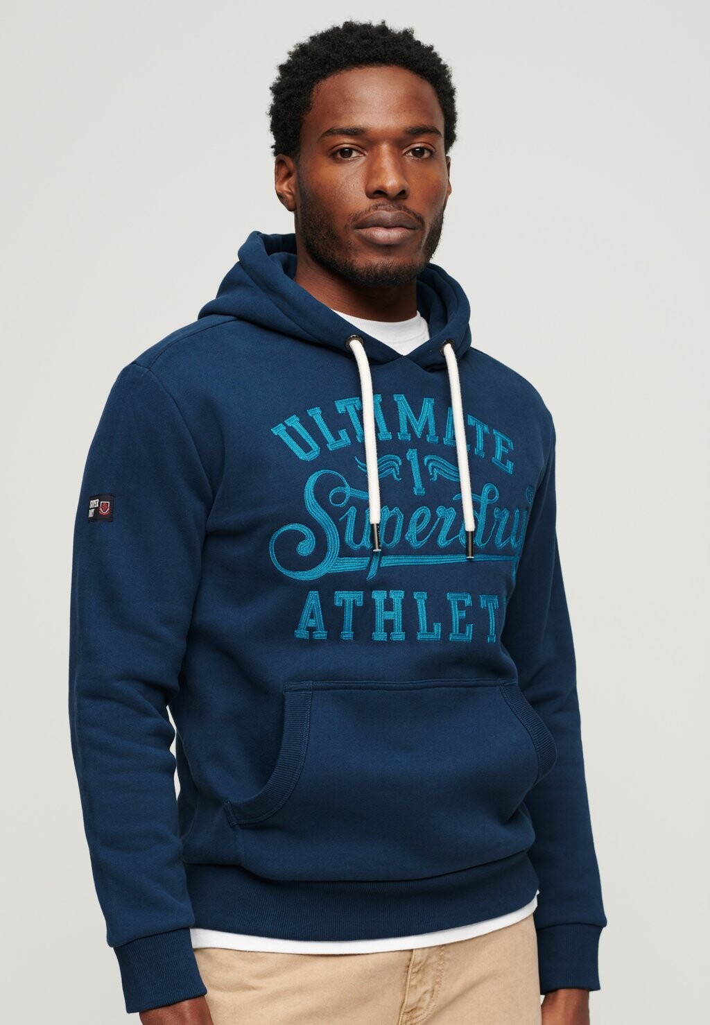 

Толстовка ATHLETIC SCRIPT EMBROIDERED GRAPHIC Superdry, синий