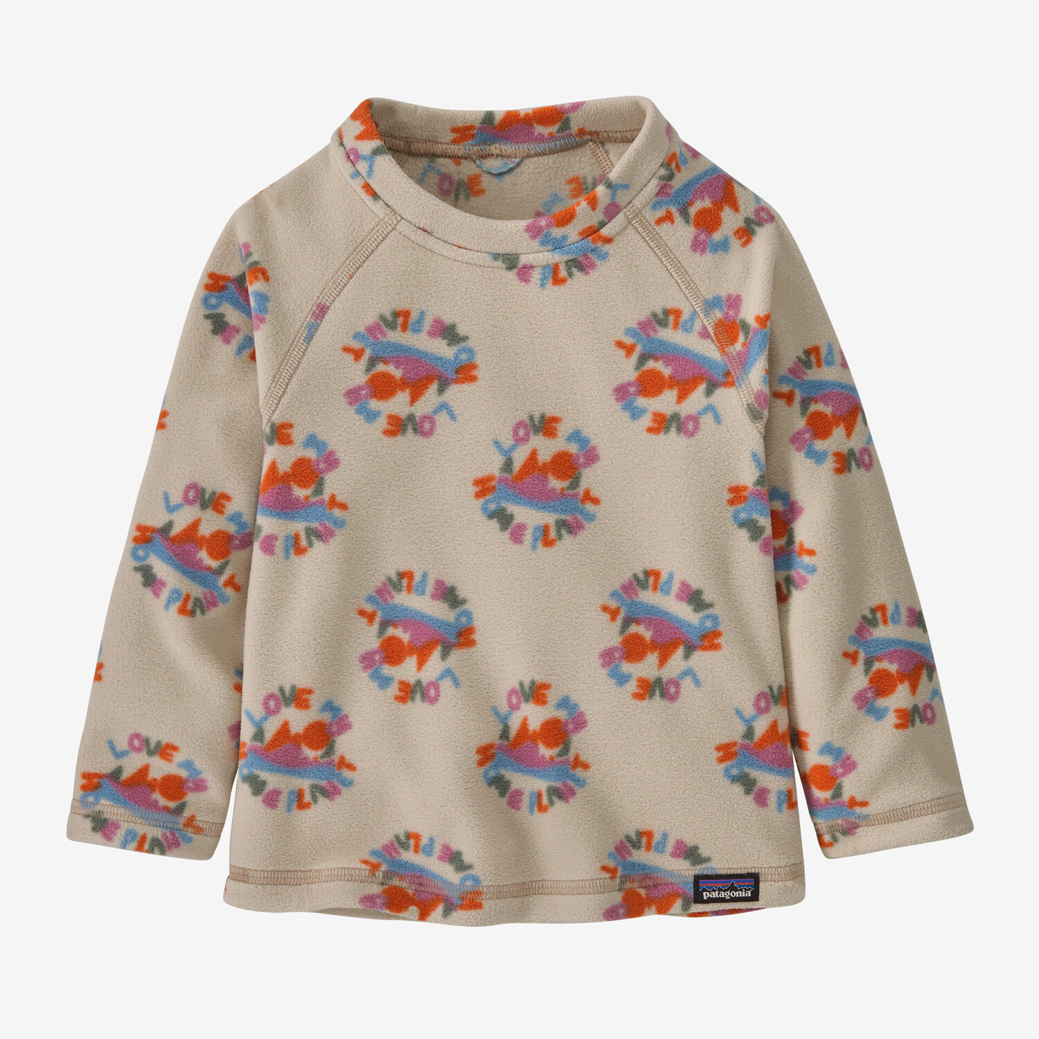 

Флисовая футболка Baby Micro D Patagonia, цвет Love Love: Pumice