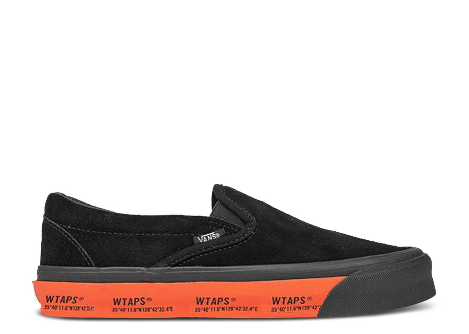 

Кроссовки Vans Wtaps X Classic Slip-On Lx 'Black Orange', черный