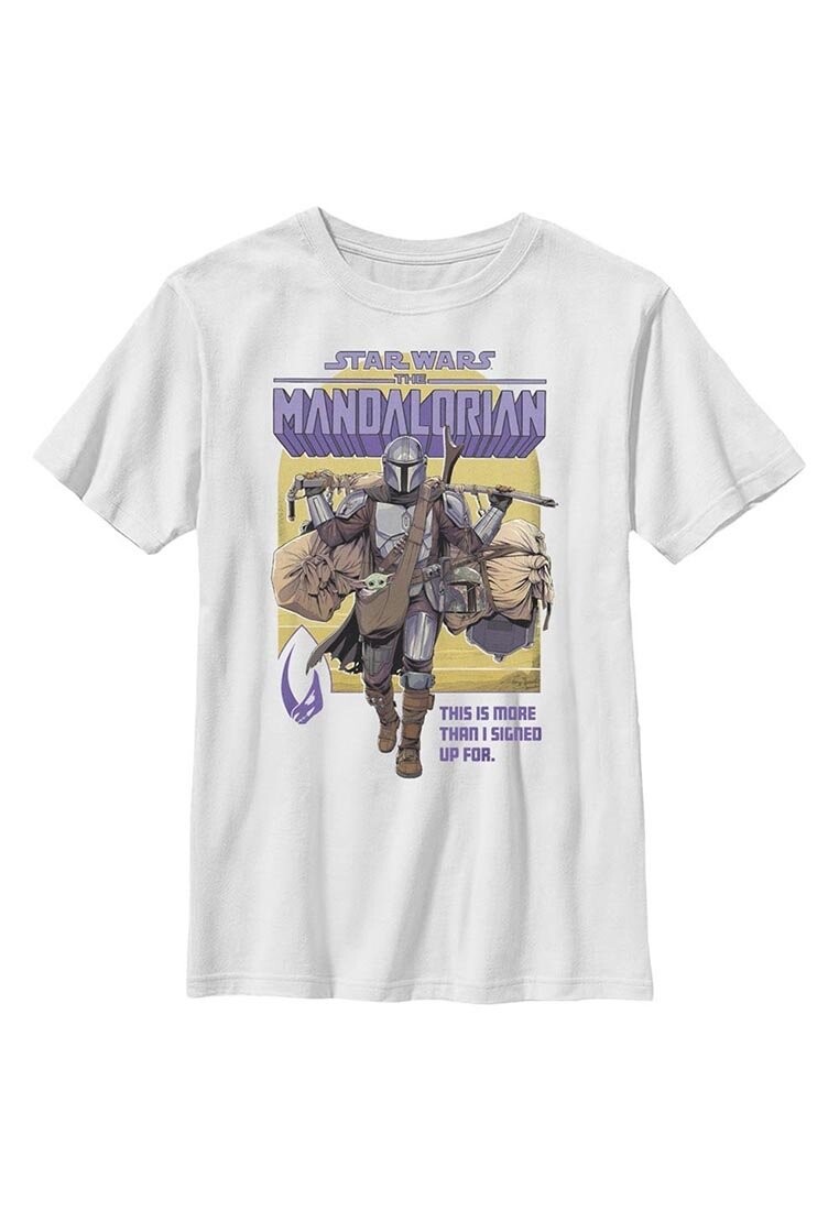 

Футболка с принтом Star Wars: The Mandalorian Signed Up Mando Star Wars, белый