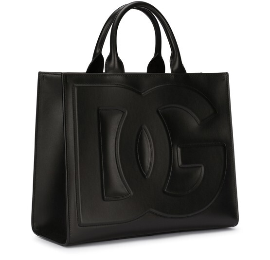 

Сумка-шоппер DG Daily из телячьей кожи среднего размера. Dolce & Gabbana, черный