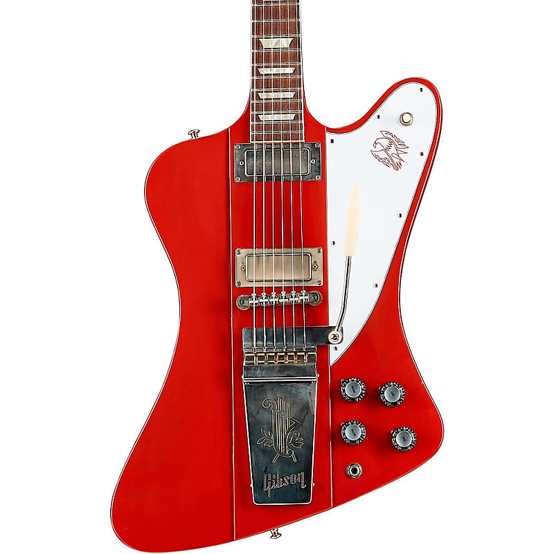 Электрогитара Gibson Custom Murphy Lab 1963 Firebird V With Maestro Vibrola Ultra Light Aged Electric Guitar Ember Red