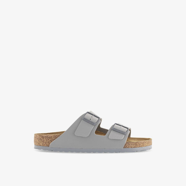 

Сандалии из кожи с двойным ремешком Arizona Birkenstock, серый