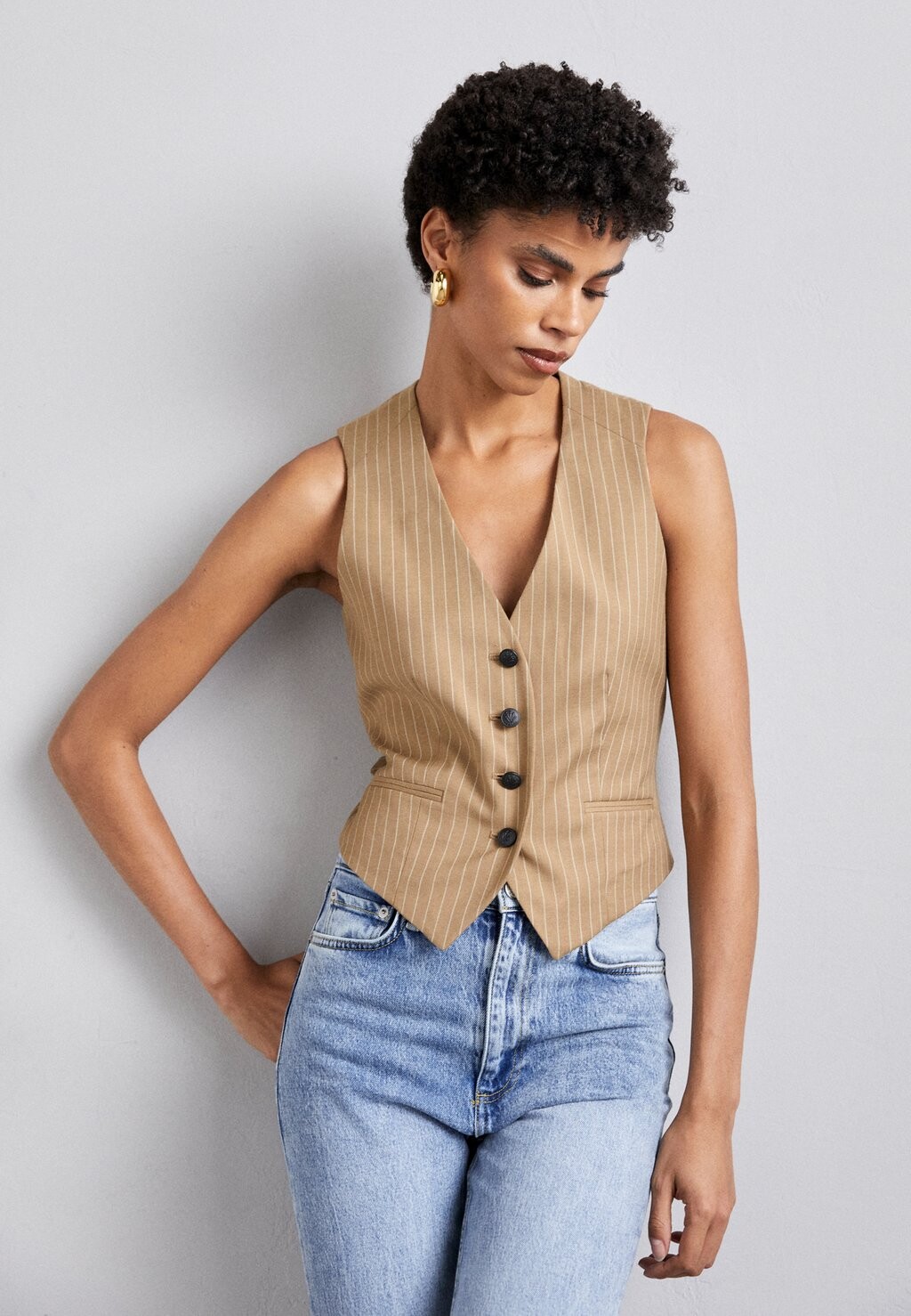 

Жилет Priya Vest rag & bone, цвет taupe