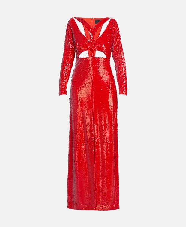 

Платье с блестками bcbgmaxazria, красный