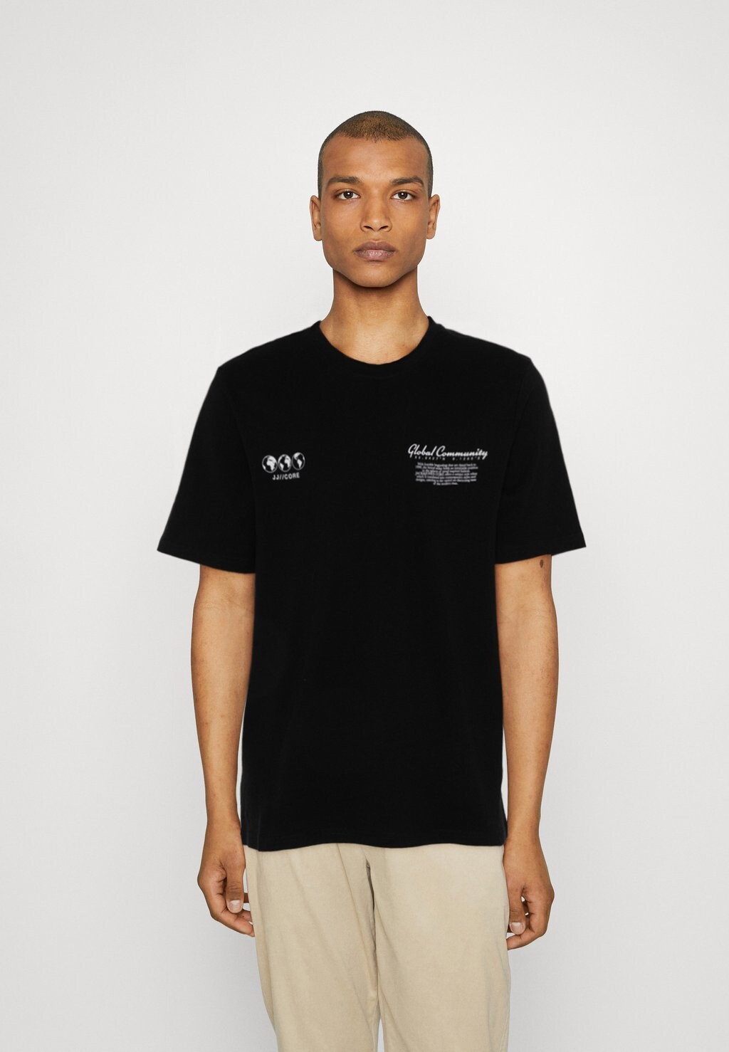 

Футболка с принтом Jack & Jones, черный