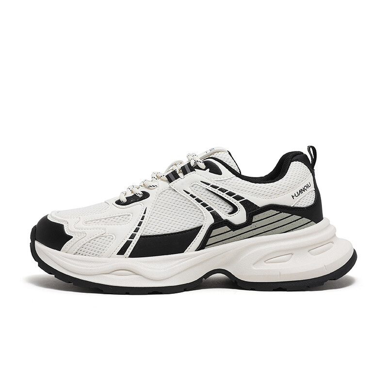 

Кроссовки HUANQIU Chunky Sneakers Men Low-top Black/white, белый/черный