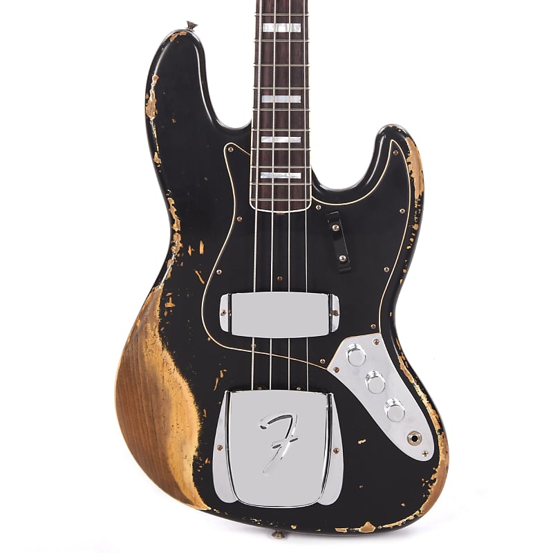 Басс гитара Fender Custom Shop Limited Edition Custom Jazz Bass Heavy Relic Aged Black