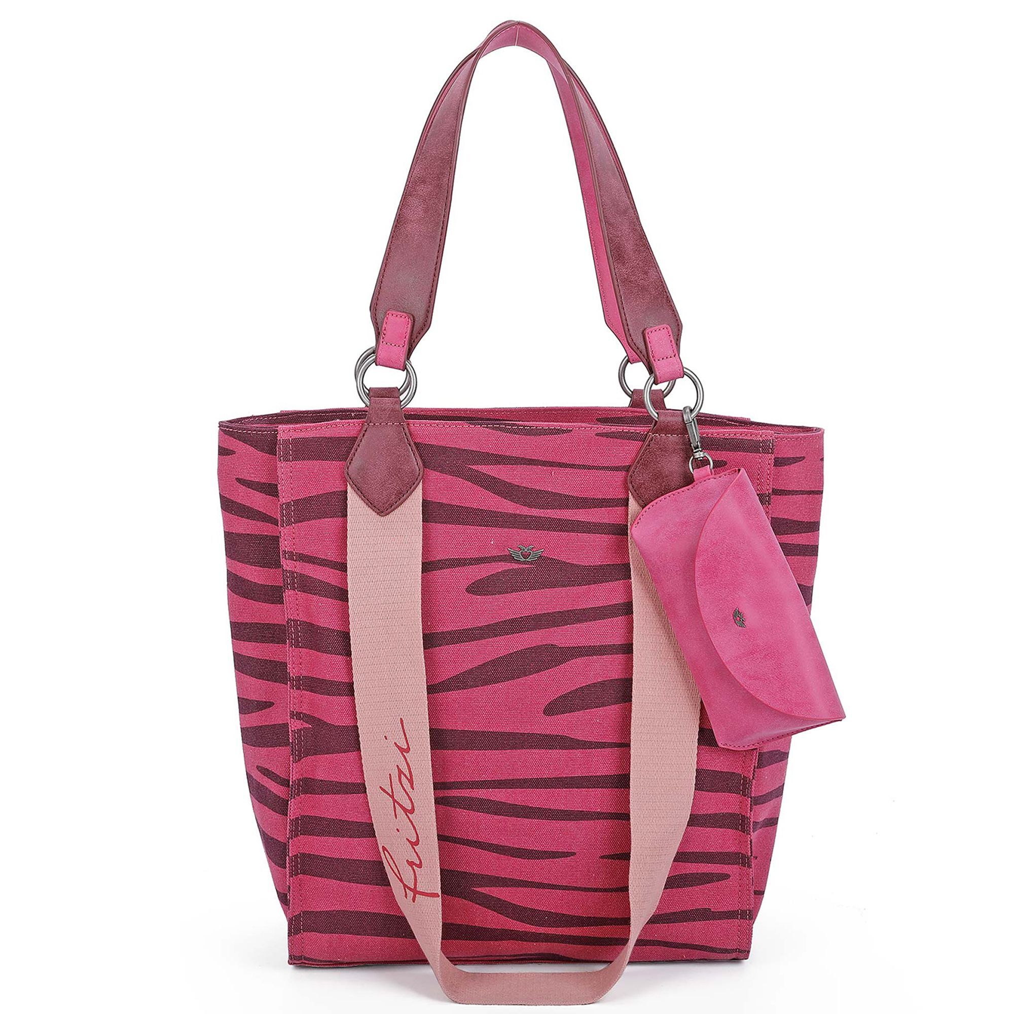 Сумка шоппер Fritzi aus Preußen Izzy02 Canvas Tasche 32см, цвет zebra pink