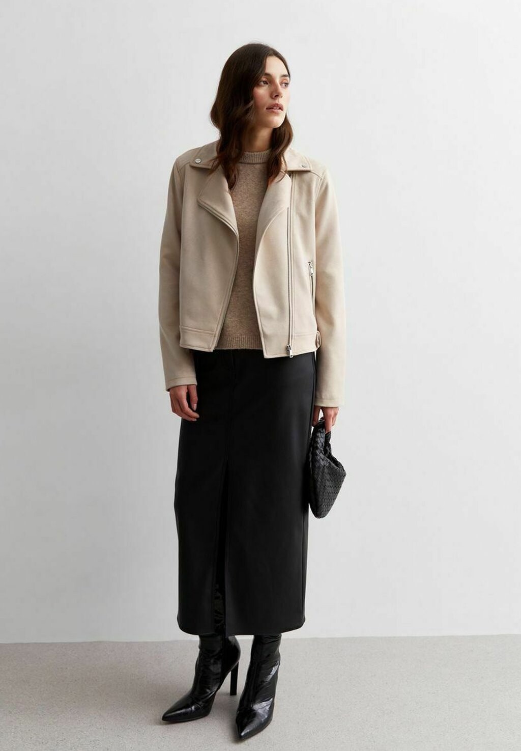 

Куртка из искусственной кожи New Look, цвет stone