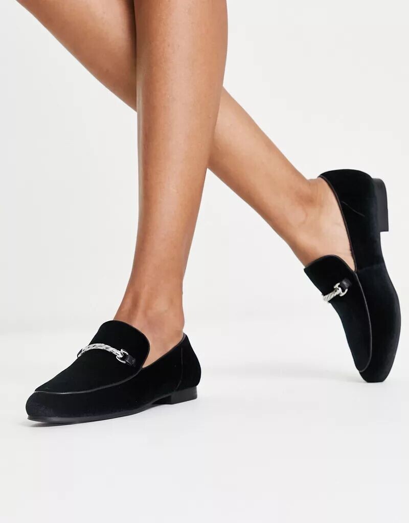 

Черные лоферы Steve Madden Reign Bridle