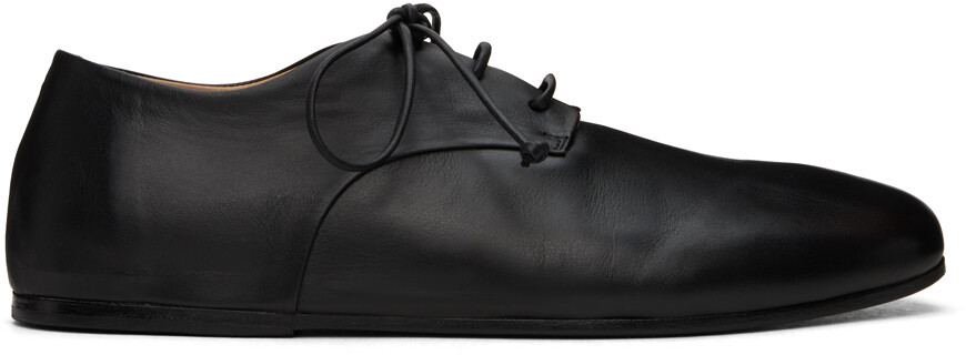 

Черные дерби из стеккоблока Marsell, цвет Black