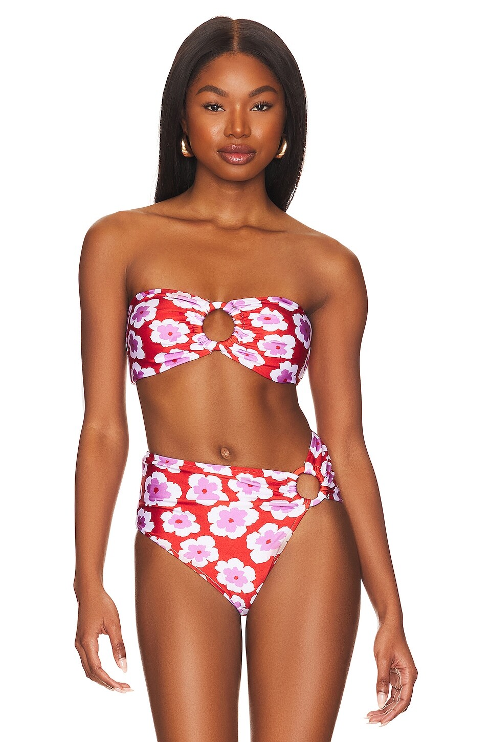 

Топ бикини PatBO Windlower Bandeau, цвет Cherry