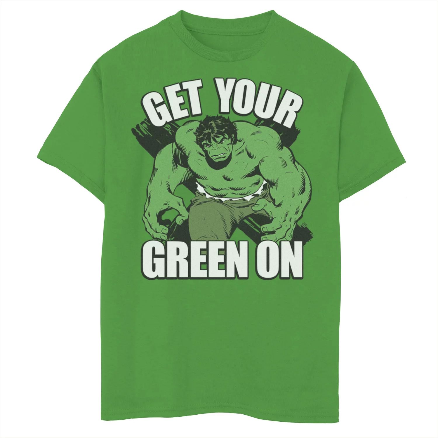 Зеленая футболка с рисунком Халка для мальчиков 8–20 лет Marvel Marvel