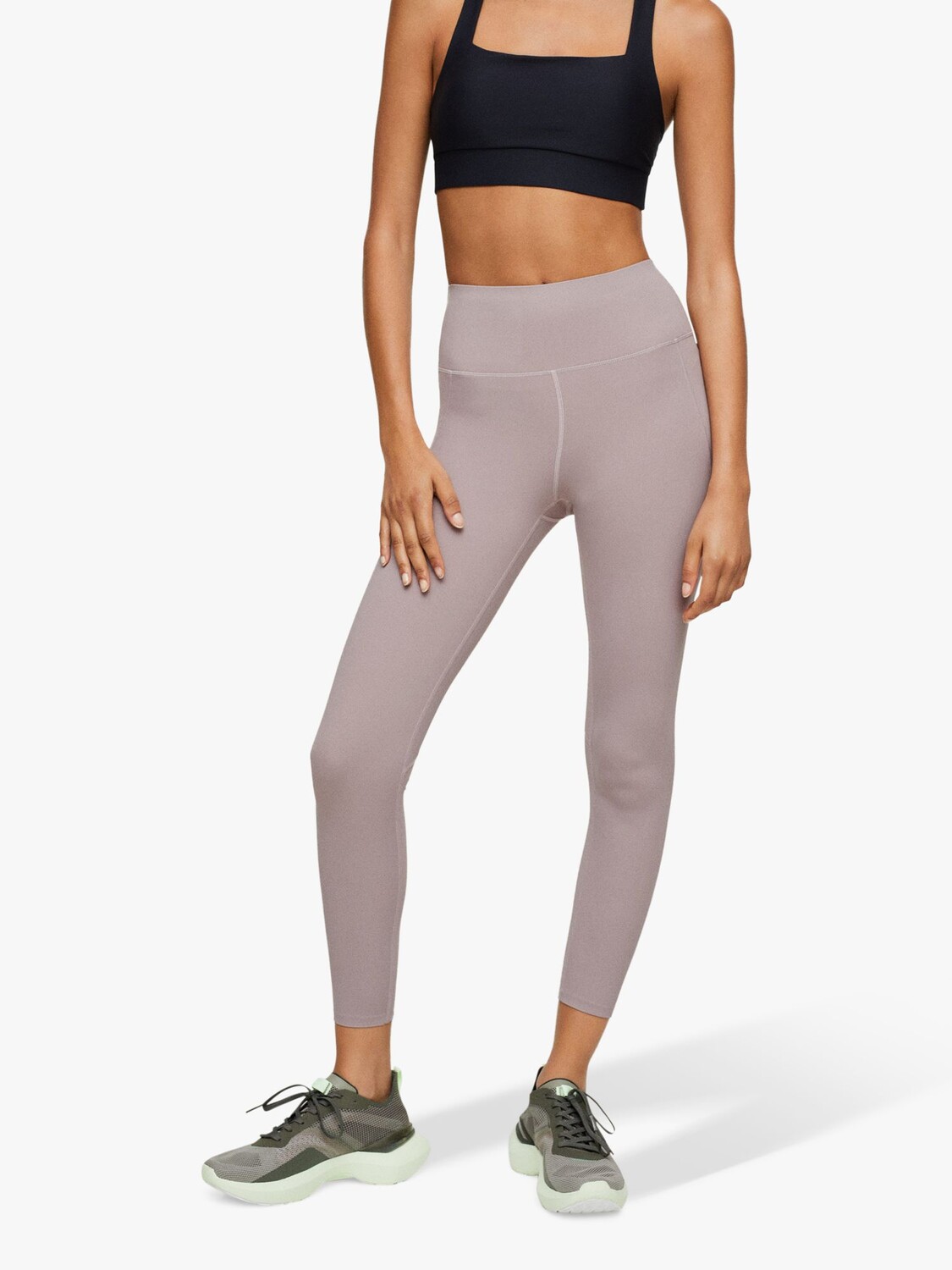 

Базовые леггинсы Mango, розовые