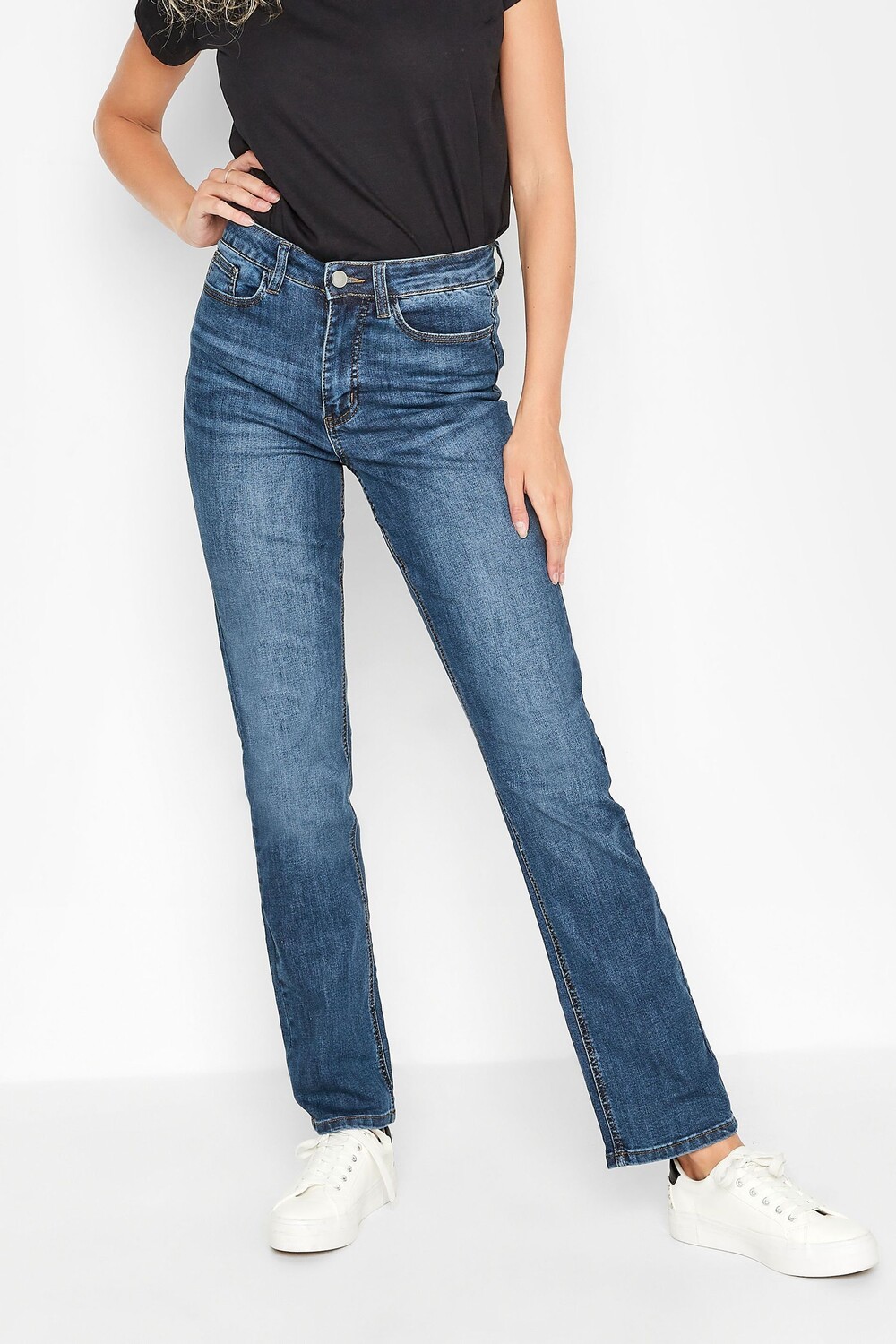 

Джинсы прямого кроя стрейч Long Tall Sally, синий