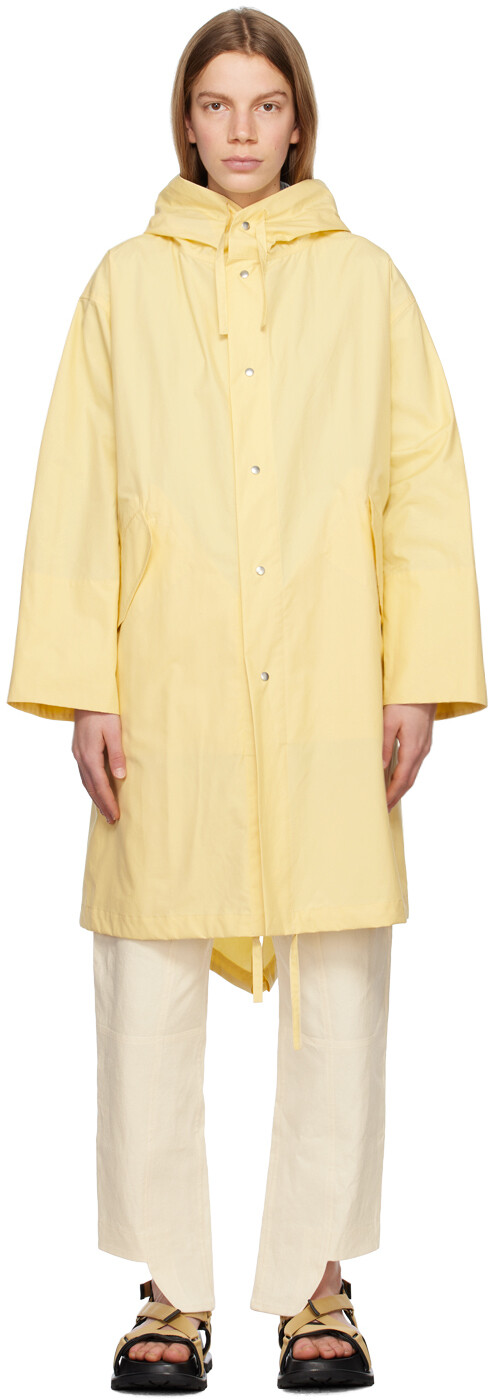 

Желтое пальто с принтом Jil Sander, Желтый